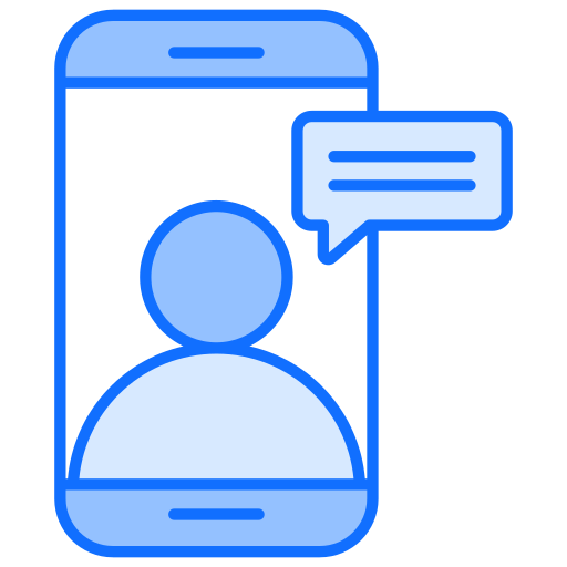 Online Conference Generic Blue icon