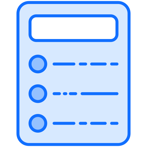 Daily planning Generic Blue icon