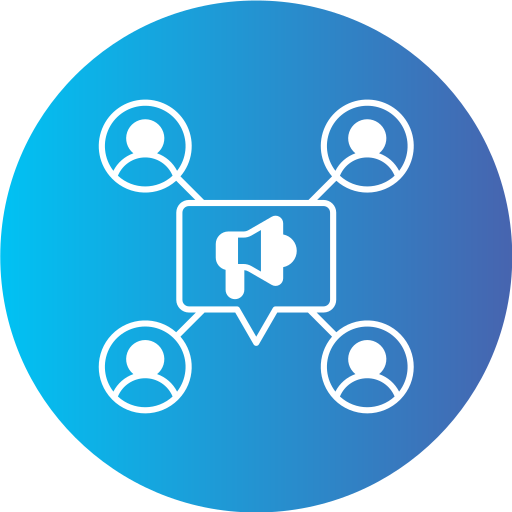 ソーシャルメディアマーケティング Generic Flat Gradient icon