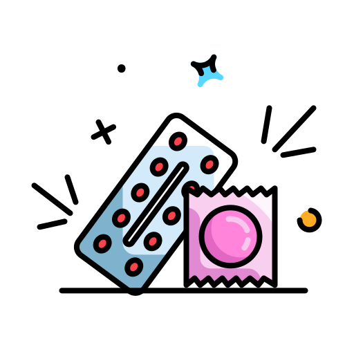antykoncepcyjny Generic Outline Color ikona