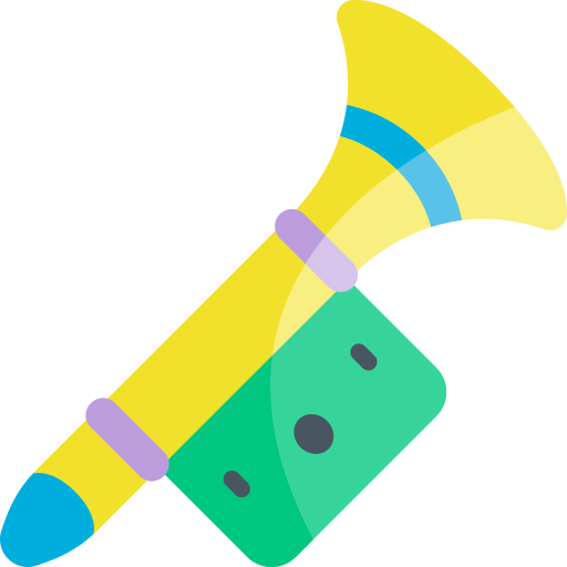 Vuvuzela Kawaii Flat icon