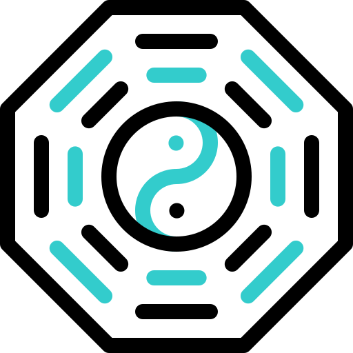yin yang Basic Accent Outline ikona