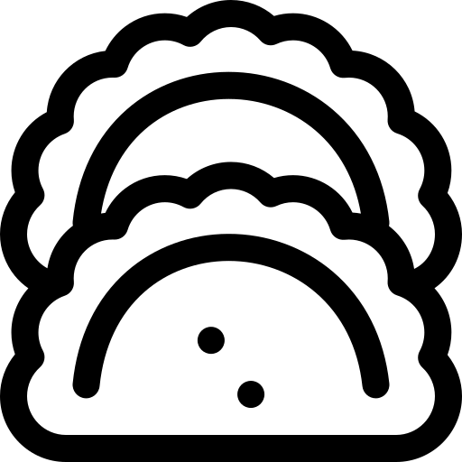 empanada Basic Rounded Lineal ikona