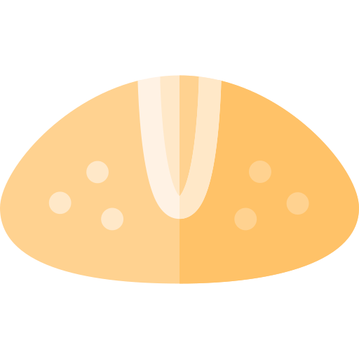Pan de bono Basic Rounded Flat icono