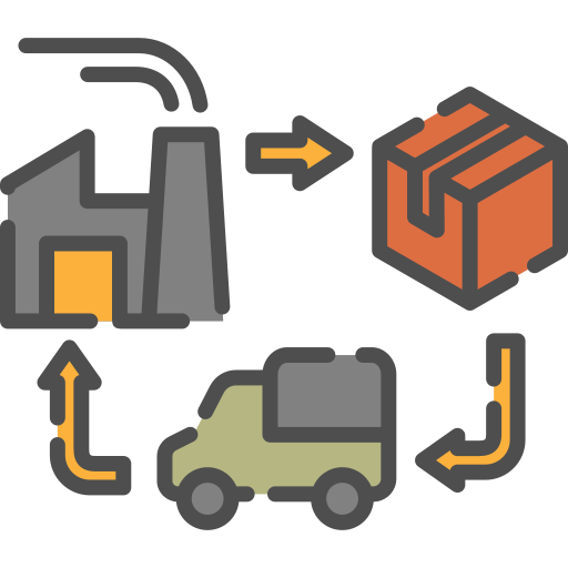 Supply chain Generic Outline Color icon