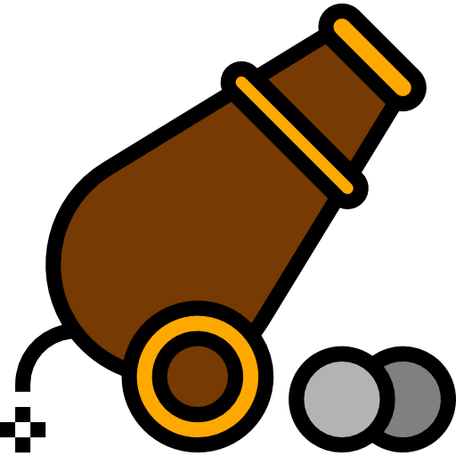 cañón mynamepong Lineal Color icono