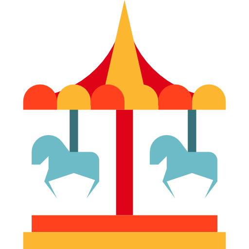 Carousel mynamepong Flat icon