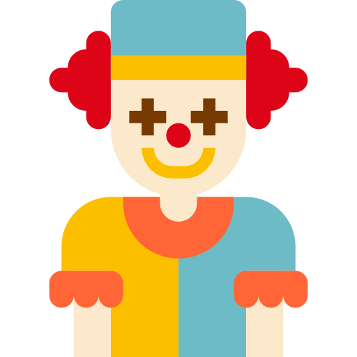 clown mynamepong Flat icon
