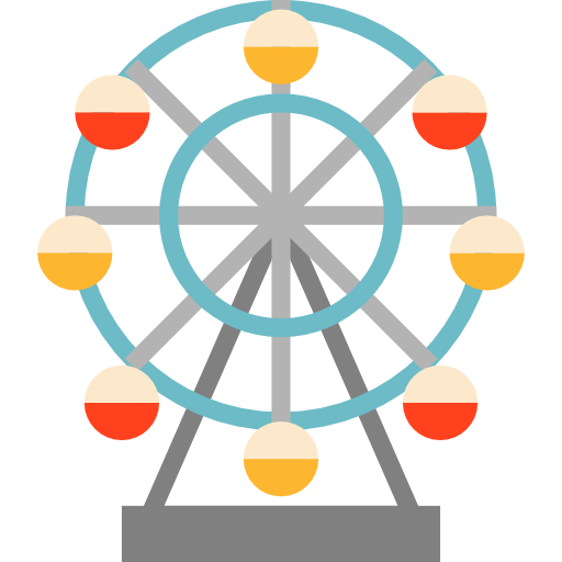 rueda de la fortuna mynamepong Flat icono