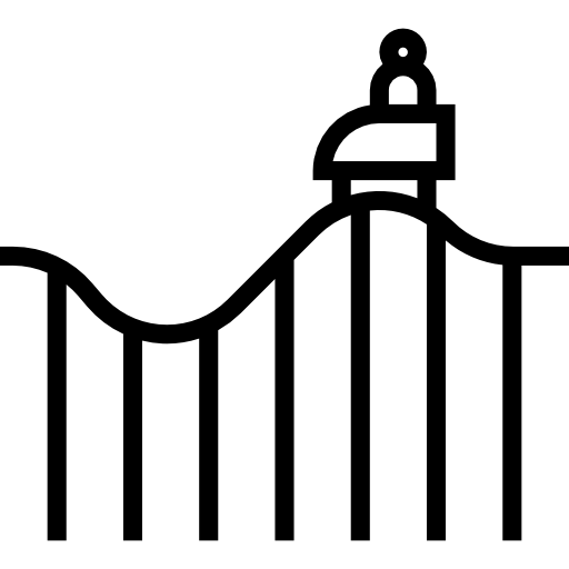 ジェットコースター mynamepong Lineal icon