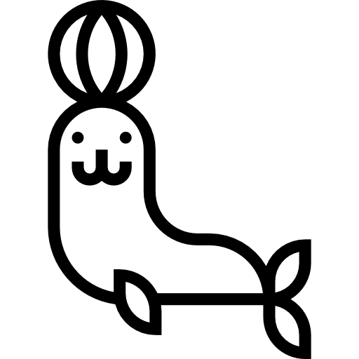 Тюлень mynamepong Lineal иконка