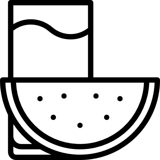 wassermelonensaft mynamepong Lineal icon