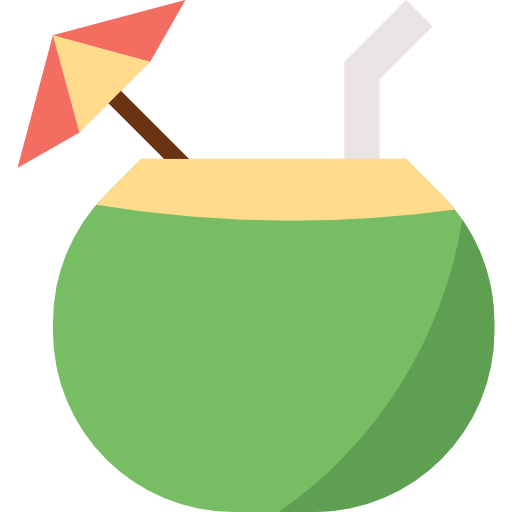 Coconut mynamepong Flat icon