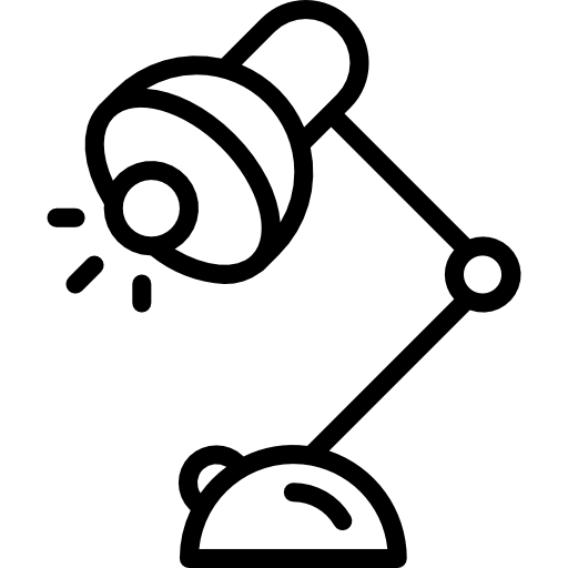 데스크 램프 PongsakornRed Lineal icon