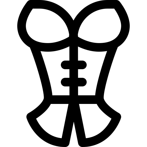 korset Basic Rounded Lineal icoon