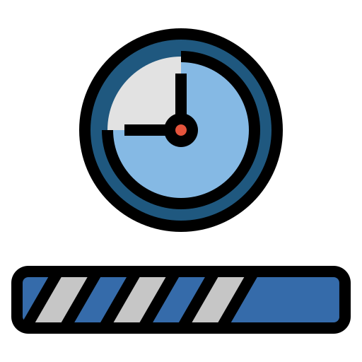 Loading bar Generic Outline Color icon