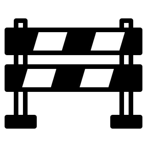 barreira de trânsito Generic Glyph Ícone