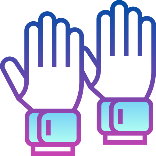 手袋 Detailed bright Gradient icon