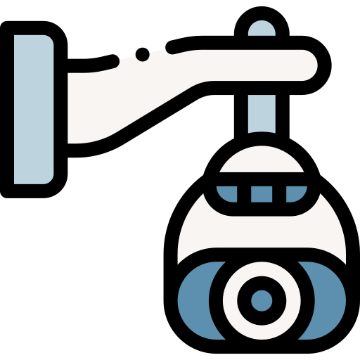 beveiligingscamera Detailed Rounded Lineal color icoon