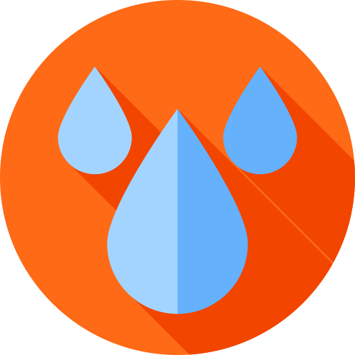 water Flat Circular Flat icon