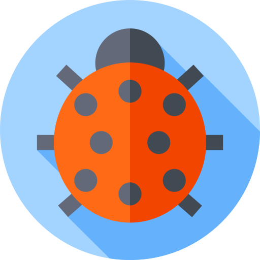 무당 벌레 Flat Circular Flat icon
