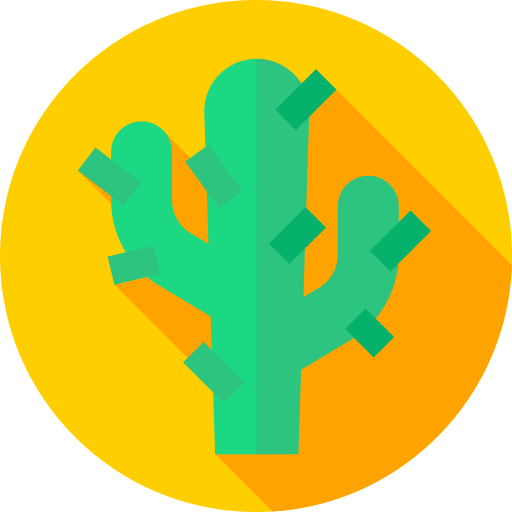 Cactus Flat Circular Flat icon