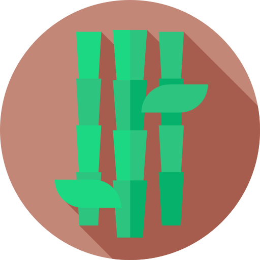 竹 Flat Circular Flat icon