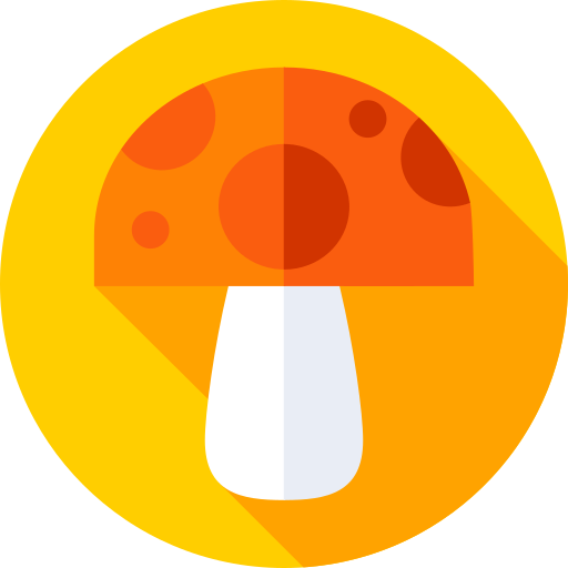 キノコ Flat Circular Flat icon