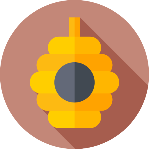 colmena Flat Circular Flat icono