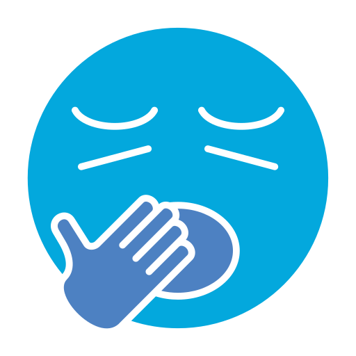 Yawn Generic Blue icon
