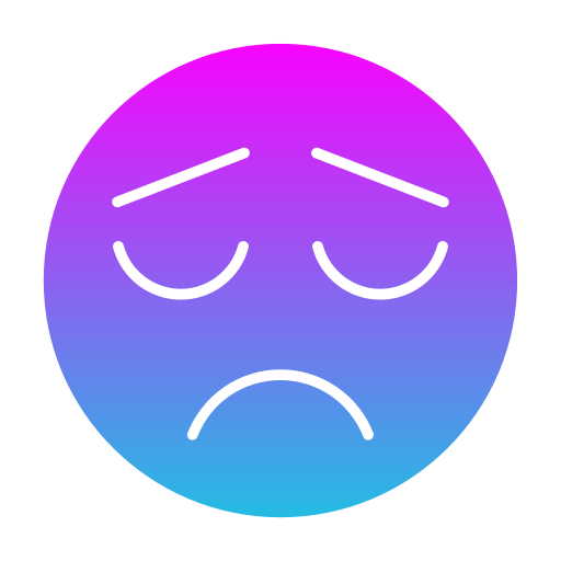 Frown Generic Flat Gradient icon