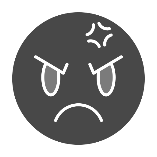 enojado Generic Grey icono