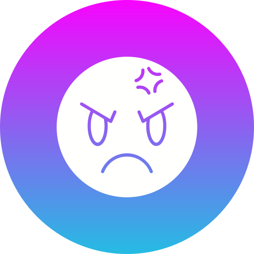 怒り Generic Flat Gradient icon