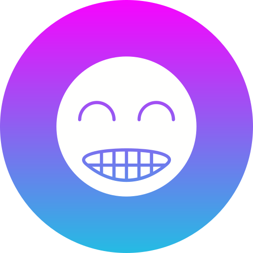 grijnzend Generic Flat Gradient icoon