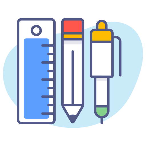 bleistift und lineal Generic Rounded Shapes icon