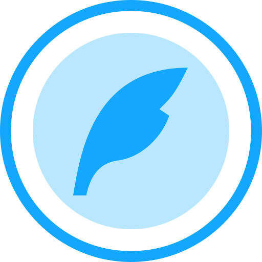 pluma pluma Generic Blue icono