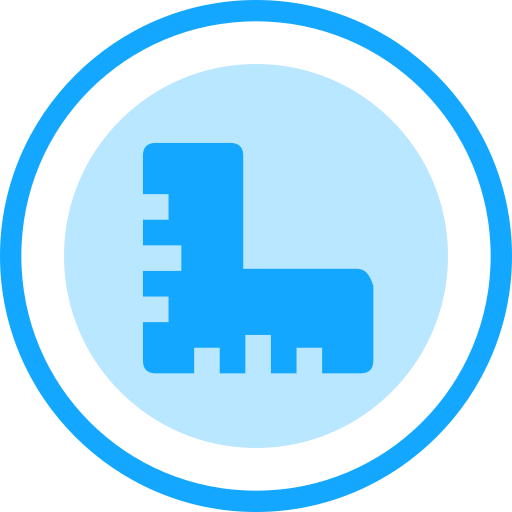 Ruler Generic Blue icon