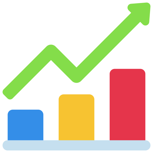 Chart Juicy Fish Flat icon