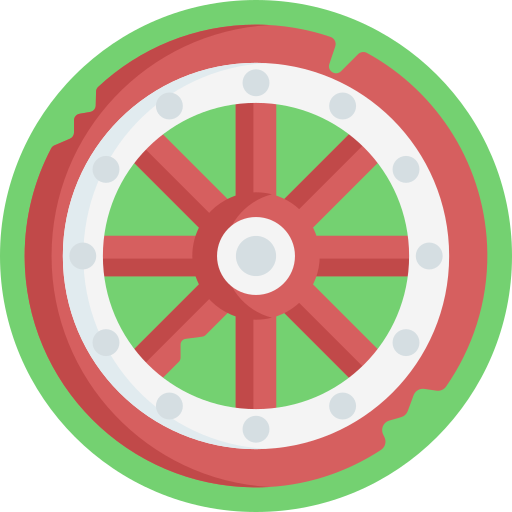 Рулевое колесо Detailed Flat Circular Flat иконка