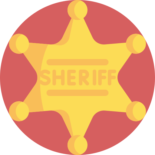 Шериф Detailed Flat Circular Flat иконка