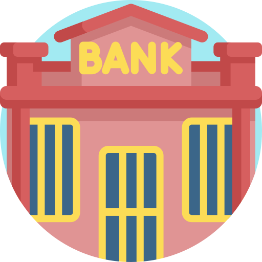 banca Detailed Flat Circular Flat icona