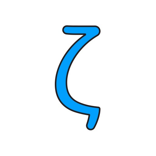 ゼータ Generic Outline Color icon