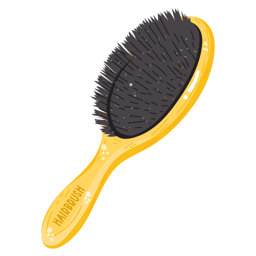 cepillo de pelo Generic Flat icono