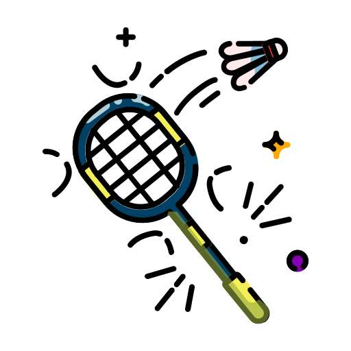 badminton Generic Outline Color icoon