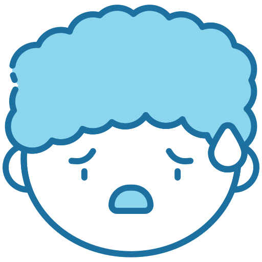 걱정하는 Generic Blue icon