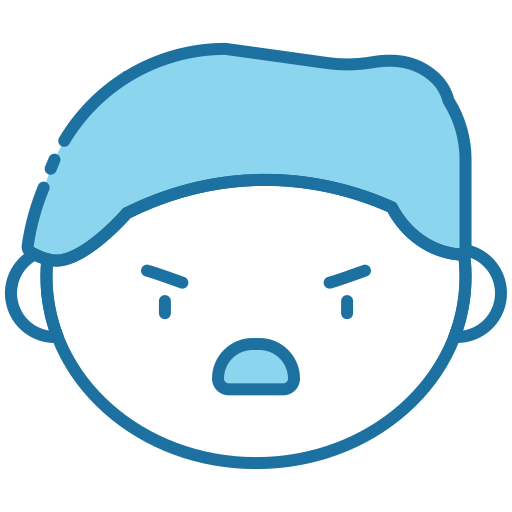 怒り Generic Blue icon