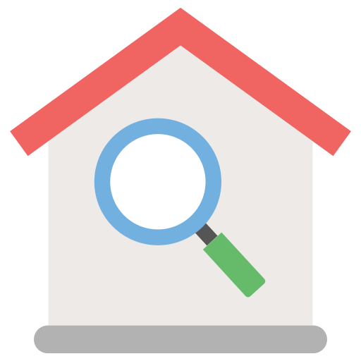 zoek huis Generic Flat icoon