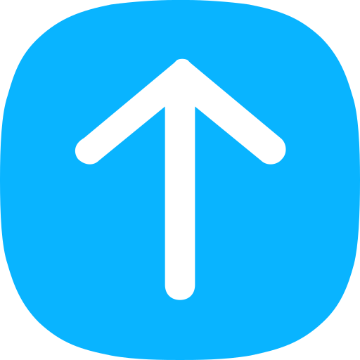 Upward Generic Blue icon