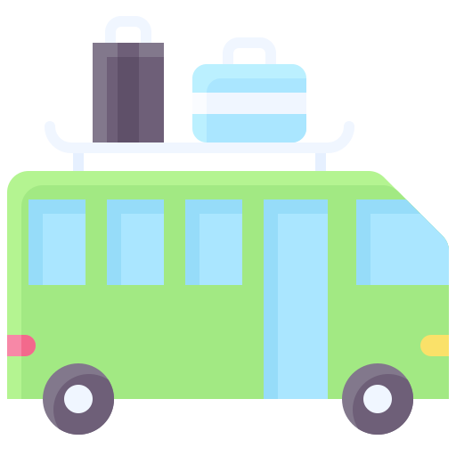 camper busje Generic Flat icoon