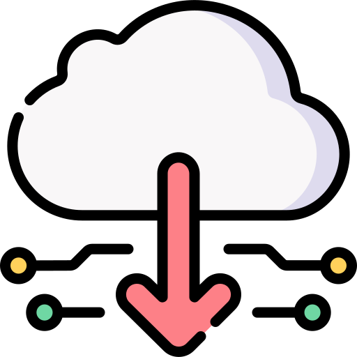 cloud-download Special Lineal color icon